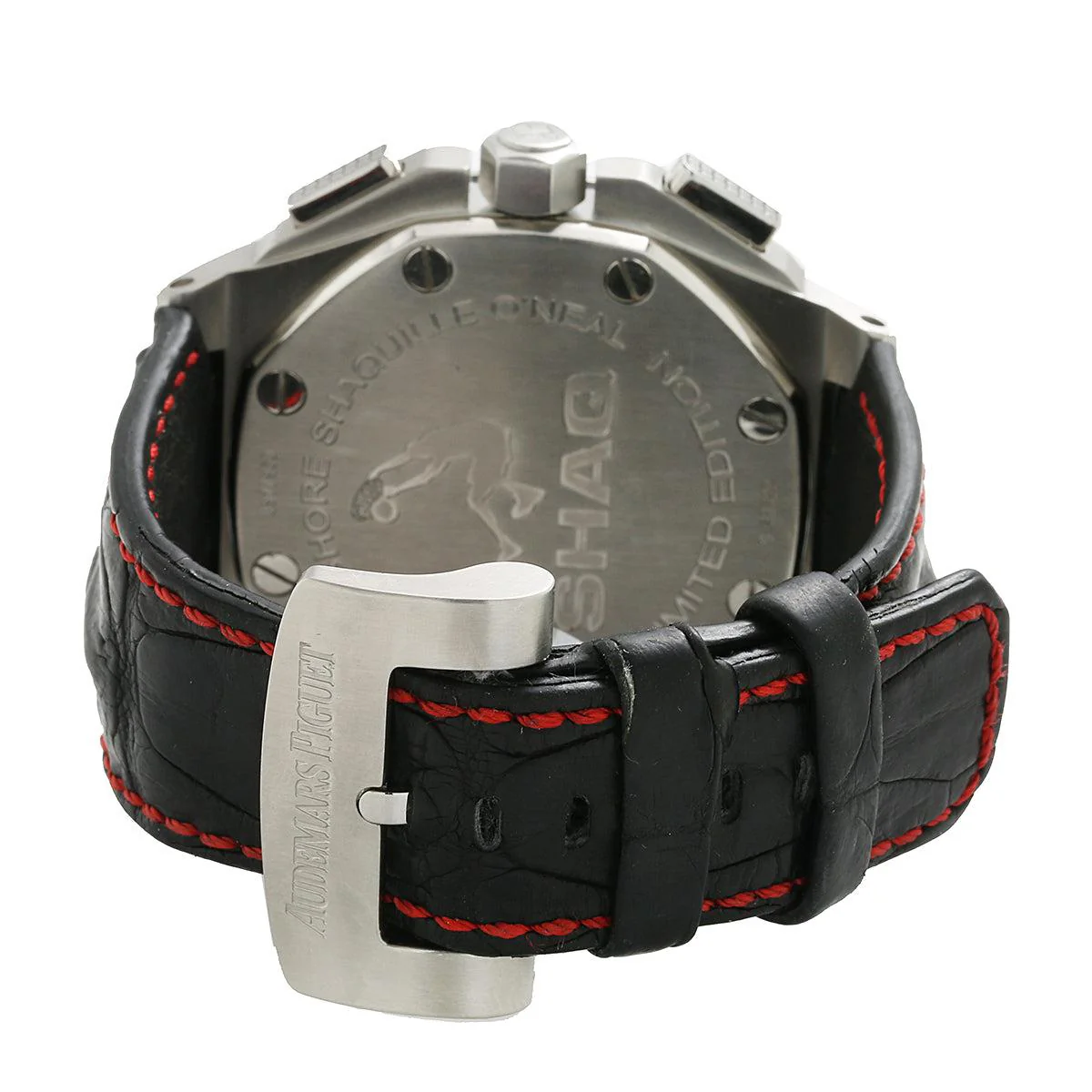 Audemars Piguet Royal Oak Offshore 48MM 26133ST.OO.A101CR.01 Shaquille O'Neal Black Arabic Dial Stainless Steel Bezel Black Alligator Leather Strap - Image 5