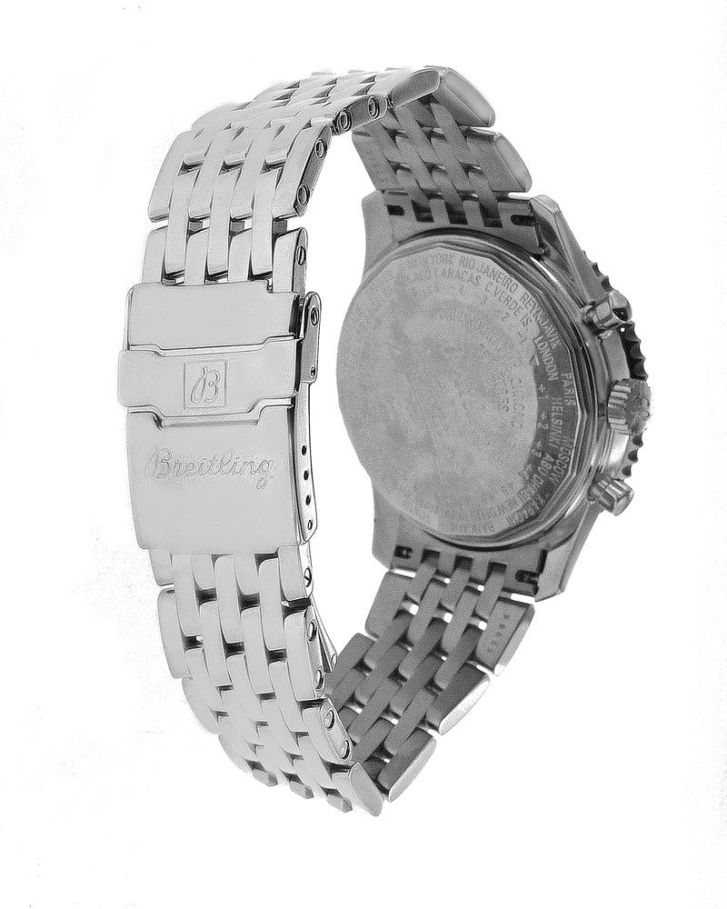 Breitling Montbrillant Datora 43MM A21330 White Dial Stainless Steel Bracelet - Image 3