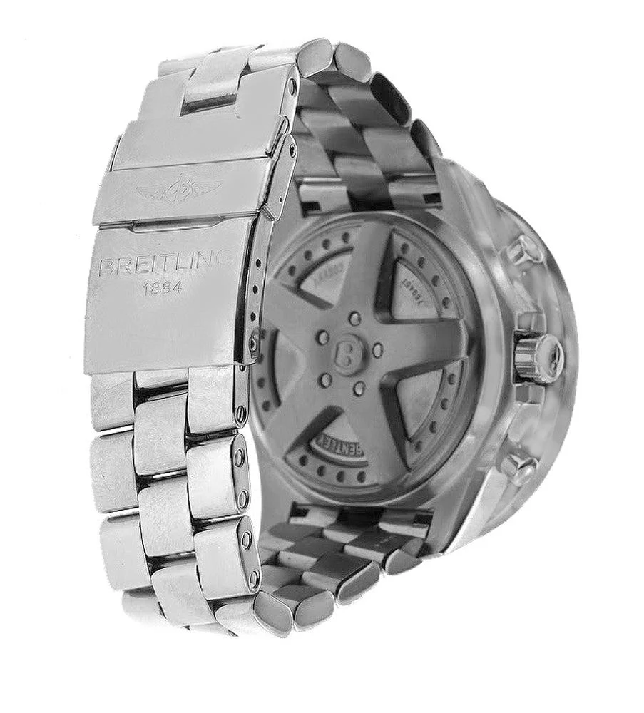 Breitling Bentley 6.75 48MM A44382 Mother of Pearl Diamond Dial Diamond Bezel Stainless Steel Bracelet - Image 3