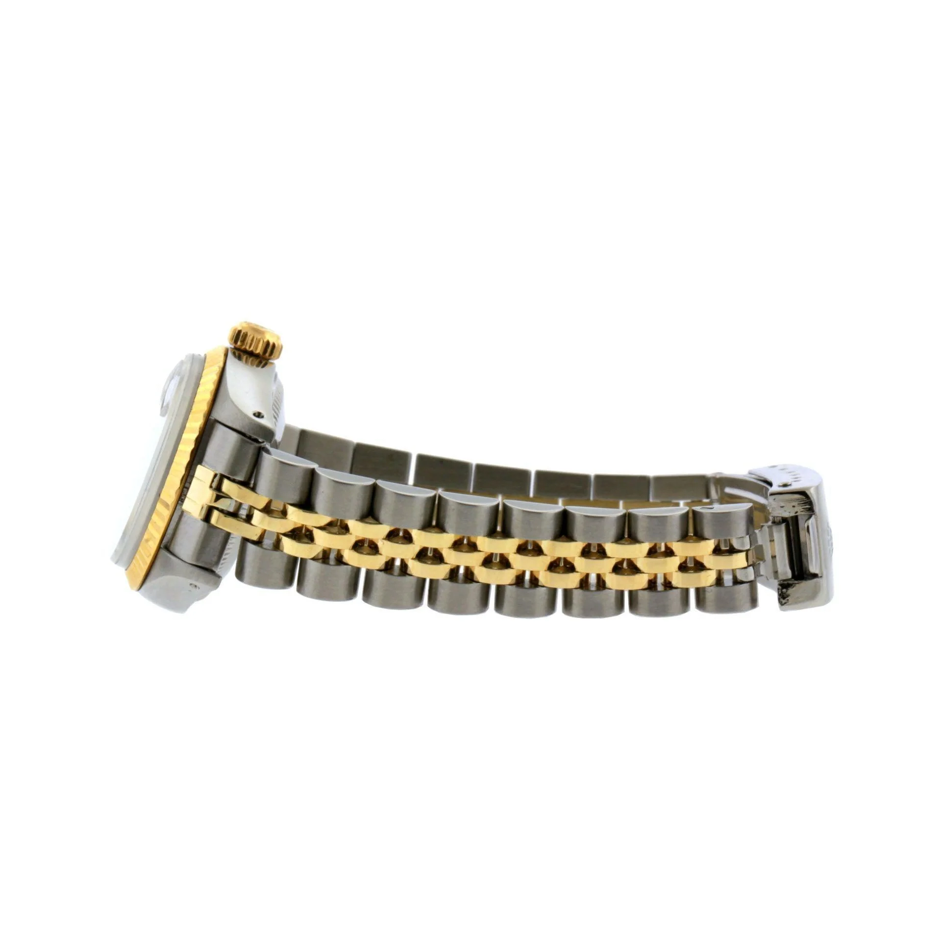 Rolex Datejust 26MM 6917 Everose Diamond Dial Fluted Bezel Two Tone Yellow Gold Jubilee Bracelet - Image 3