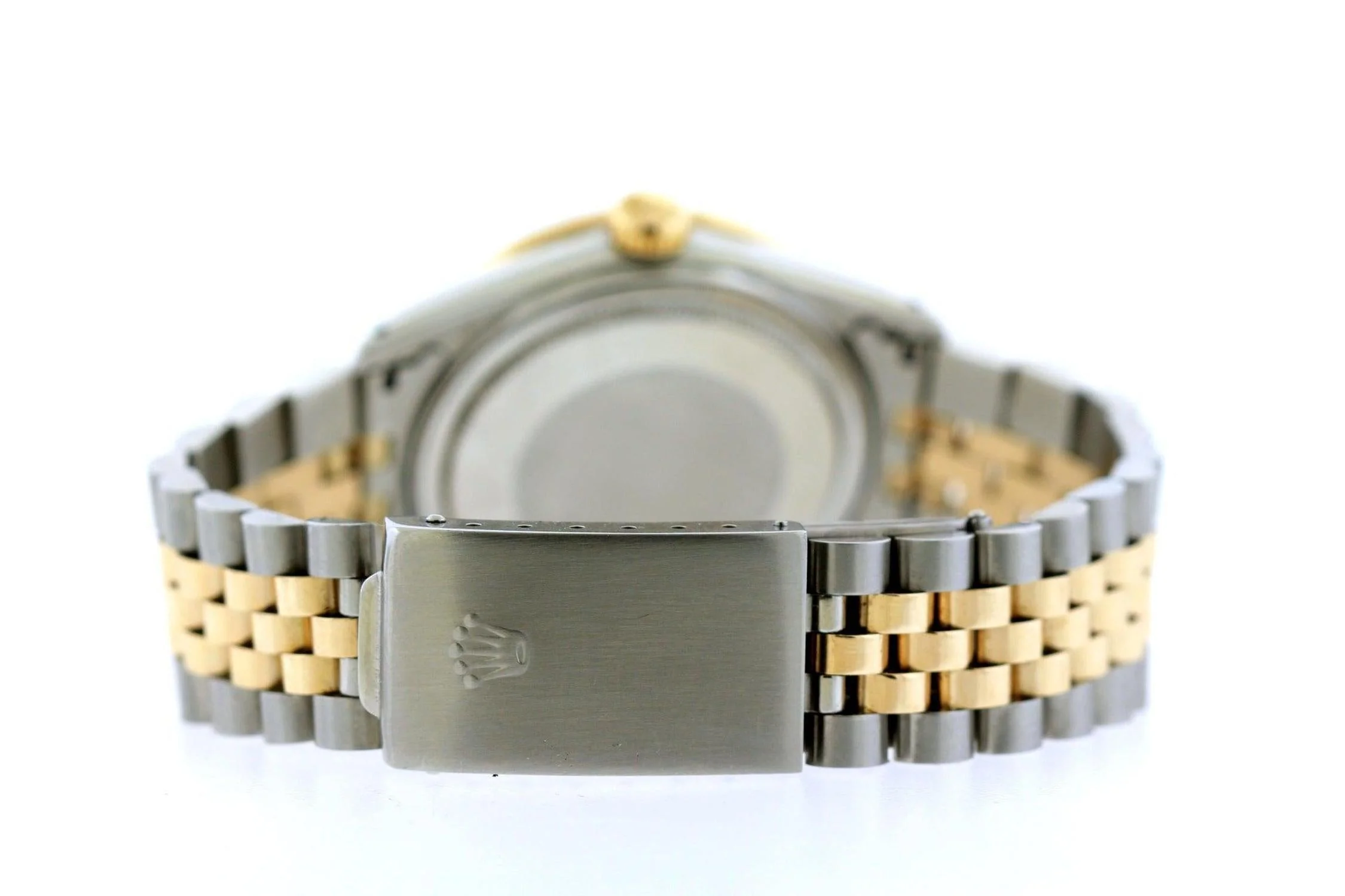 Rolex Datejust 36MM 16233 Champagne Diamond Dial Fluted Bezel Two Tone Yellow Gold Jubilee Bracelet - Image 4