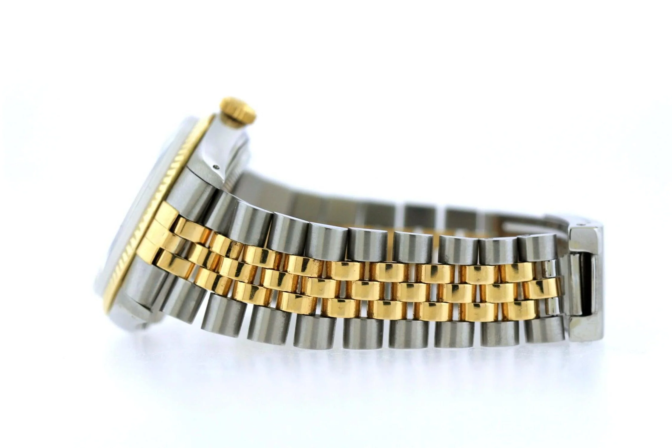 Rolex Datejust 36MM 16233 White Diamond Dial Fluted Bezel Two Tone Yellow Gold Jubilee Bracelet - Image 3