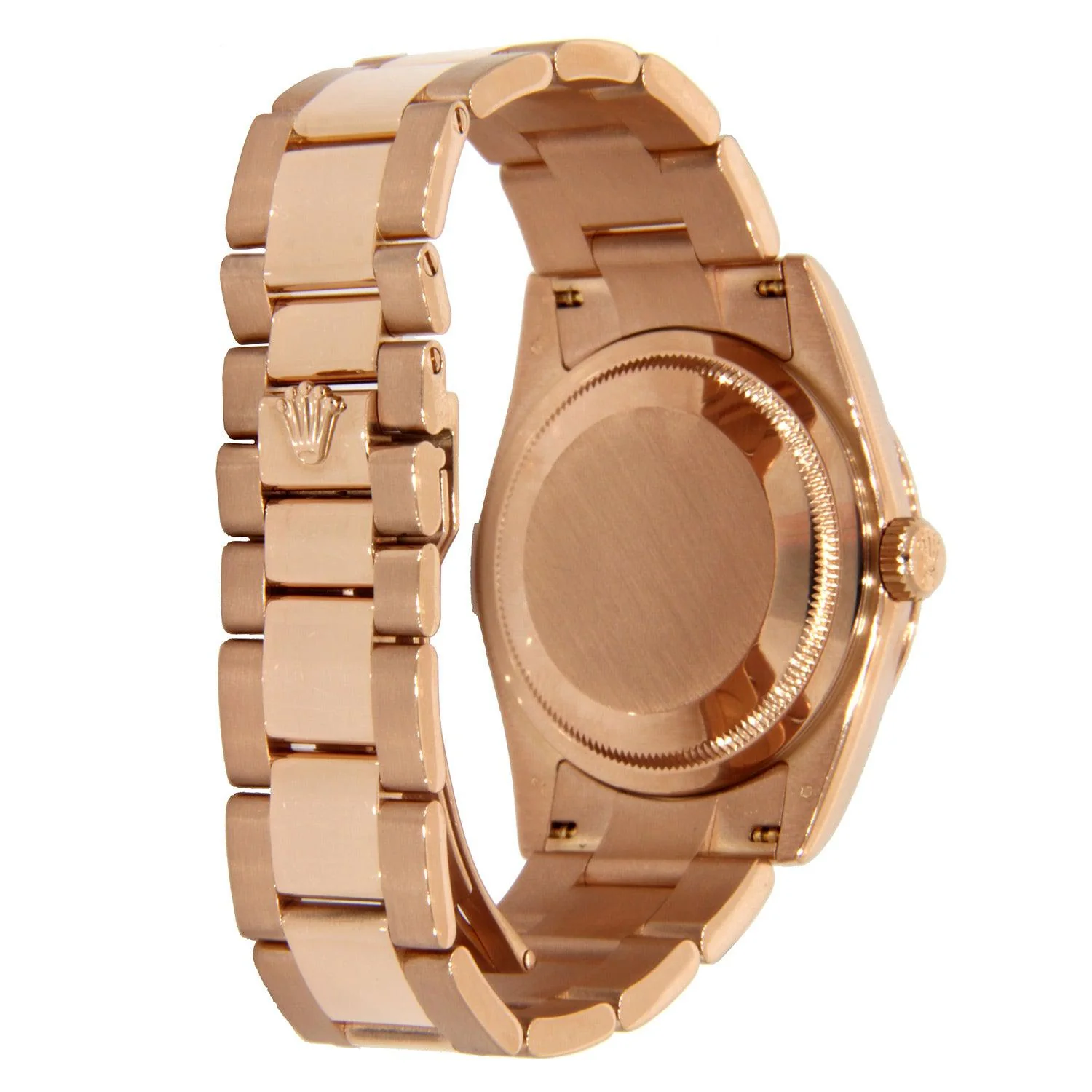 Rolex Day-Date 36MM 118205 Sundust Roman Dial Smooth Bezel 18K Rose Gold Oyster Bracelet - Image 3