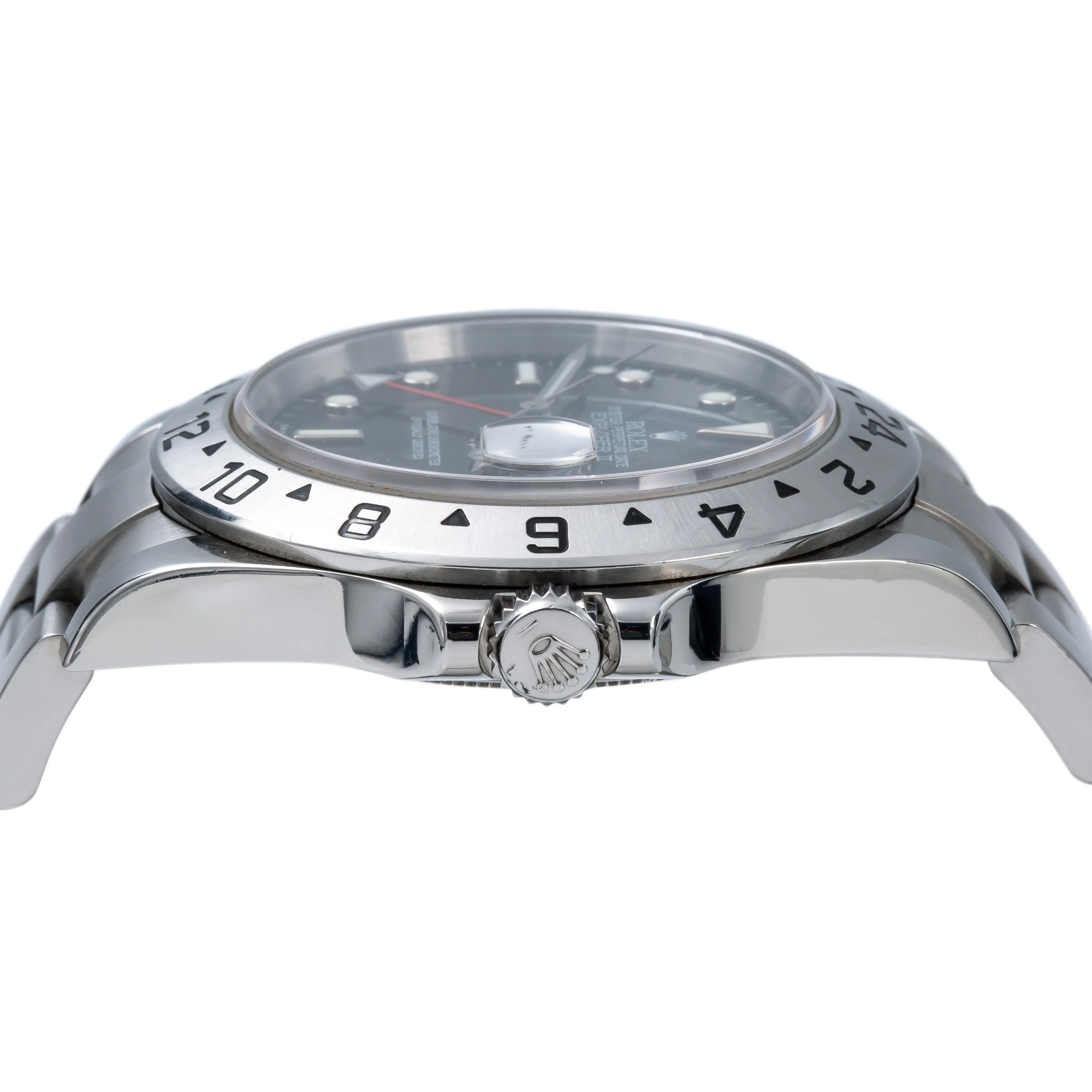 Rolex Explorer II 40MM 16570 Black Dial Stainless Steel Bezel Stainless Steel Oyster Bracelet - Image 4