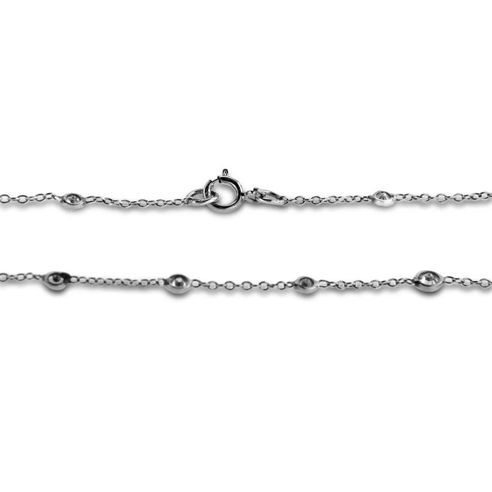18K White Gold With Yellow Sapphire and Diamond Necklace Total CT weight 5.09CT - Image 3